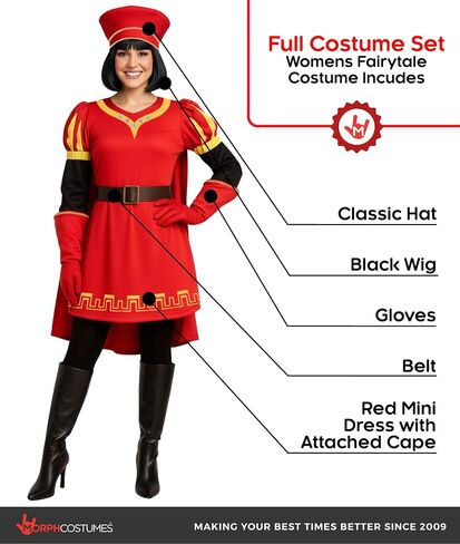 Morph Fairytale Villain Costume Women, Movie Villain Costume Women, Adult Medieval Halloween Costumes For Women in Kuwait