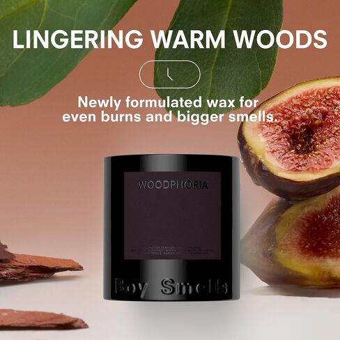 Boy Smells Woodphoria Candle – Coconut Water, Fig Leaves, and Sandalwood – Woody and Floral Scented Candle in Kuwait