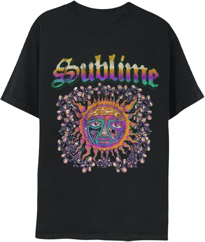 Sublime Customer Sun Adult Black Short Sleeve T Shirt 90s Ska Punk Music Vintage Style Graphic Tees in Saudi Arabia
