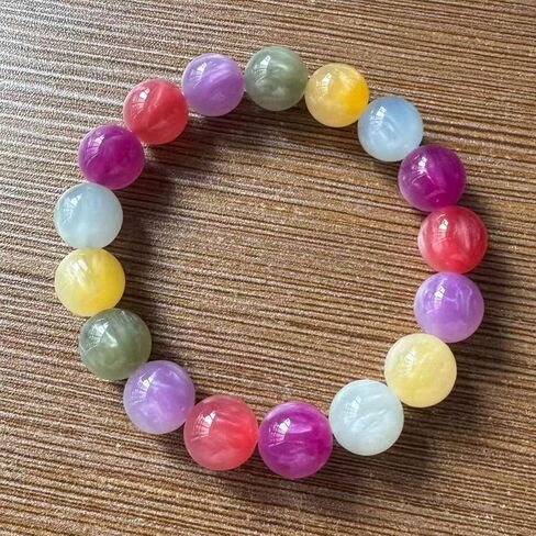 Dopamine Bracelet UV Reactive Colorful Rainbow Beaded Bracelet Color Changing Mood Bracelets Dopamine Jewelry Summer Beach Vacation Trendy Gift in Saudi Arabia