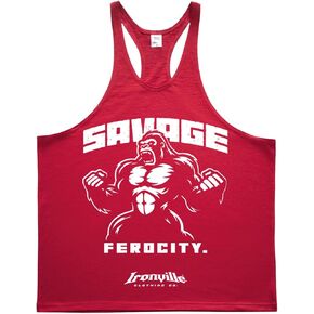 Ironville Savage Ferocity Gorilla Powerlifting Stringer Tank Top in Saudi Arabia