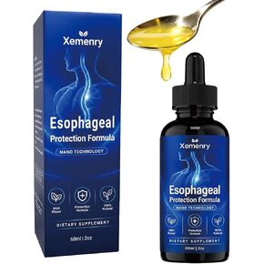 Nano Esophageal Relief Drops - Slippery Elm Bark, Zinc, L-Carnosine, L-Glutamine & Aloe Extract - Non-GMO, Dairy-Free - Relieves Digestive Irritation, Supports Throat & Stomach Comfort - 2 fl oz in Saudi Arabia