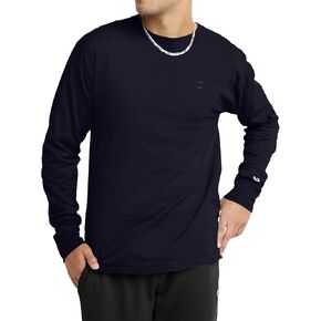 Champion Men's Classic Long Sleeve T-Shirt, Standard Fit, Script & C Logo, Available in Regular and Big & Tall in Kuwait