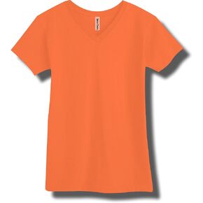 Adult Bright Neon Fine Jersey V-Neck in 6 Bright Colors in Saudi Arabia