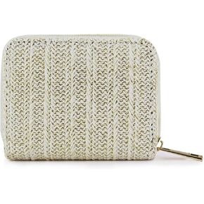 Small Womens Wallets, Straw Small Wallet for Women and Girls, Compact Women Credit Card Holder With Zippers for Shopping, Dating, Travelling, Walking (colorful) in Saudi Arabia