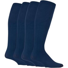 IOMI 2 Pairs of Mens Graduated Compression Knee High Energizing Socks (7-12 US, Blue) in Saudi Arabia