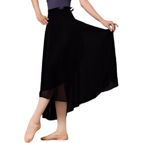 LingTing Dance Skirts for Women, Long Chiffon Ballet Skirt, Women's Dance Wrap Skirt with Tie in Saudi Arabia