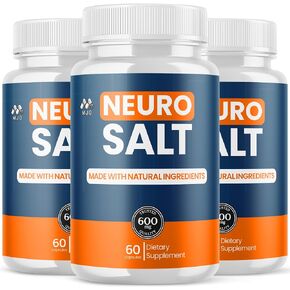 (3 Pack) Neuro Salt Capsules, NeuroSalt Pills with All Natural Ingredients, Advanced Neuro Salt Capsules Overall Health and Wellness Supplement Formula with Max Strength Multivitamin (180 Capsules) in Saudi Arabia