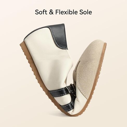BOSTANTEN Mary Jane Flats Ballet Sneakers for Women, Retro Trainer Style, Casual Shoes with Breathable Lining and Cushioned Comfort for Daily Walking in Kuwait