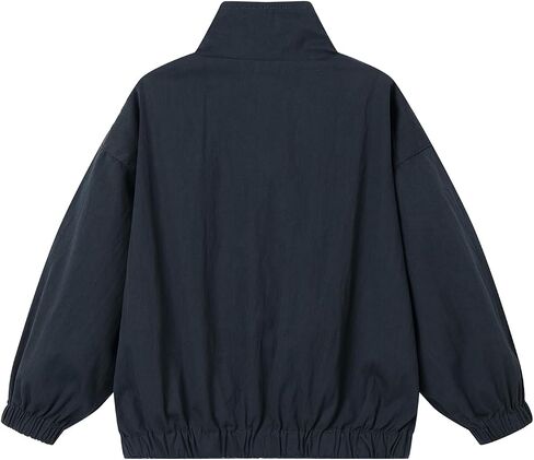 Boys Reversible Jacket Plaid Cartoon Print Long Sleeve Zip Up Jackets with Pockets 2-6Y in Saudi Arabia