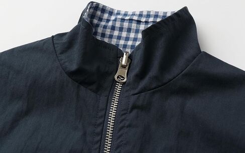 Boys Reversible Jacket Plaid Cartoon Print Long Sleeve Zip Up Jackets with Pockets 2-6Y in Saudi Arabia