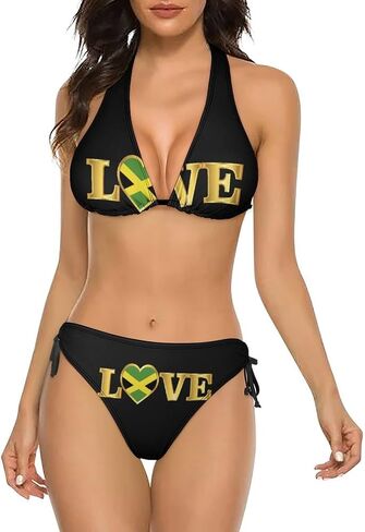 Women's Sexy Swimsuits 2 Piece Bikini Sets Halter String Triangle Bathing Suit Swimwear in Saudi Arabia