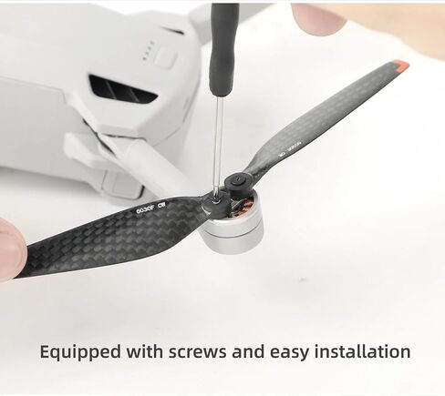 Propellers for DJI Mini 3 Pro 6030F Screw Carbon Fiber Airscrew Lightweight Low Noise Drone Blade Accessories Sunnylife Parts (6030F-CF1) in Saudi Arabia