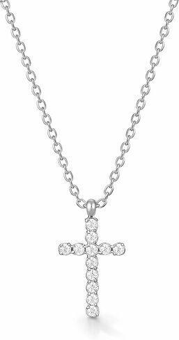 Non Tarnish Cross Necklace for Women | Gold Cross Necklace | Silver Cross Necklace | Dainty Cross Necklace |Waterproof Jewelry | 18K PVD Gold Plated with Cubic Zirconia | Pendant Necklace | Tarnish Free Gold Jewelry in Saudi Arabia