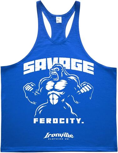 سترة علوية بدون أكمام من Ironville Savage Ferocity Gorilla Powerlifting Stringer in Kuwait