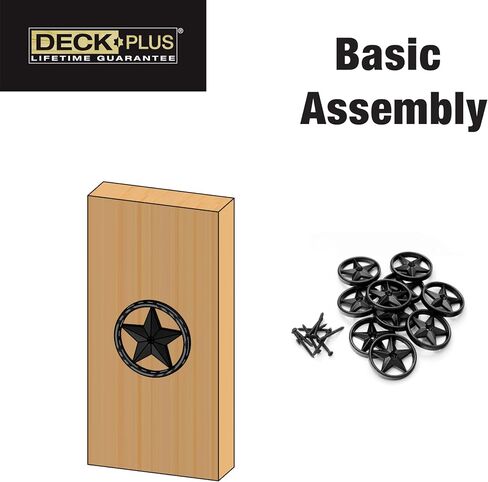 Deck Plus 2-3/8" Star Decor Accents - 6 sets in Saudi Arabia
