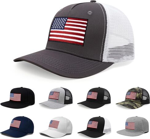 International Tie American Flag Hat for Men and Women, USA Baseball Cap, Adjustable Snapback Trucker in Saudi Arabia