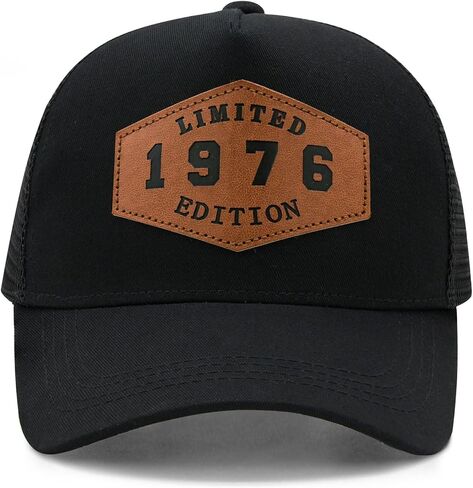 Vintage 1946-1996 Mesh Trucker Hat, 30-80th Birthday Gifts for Men Women, 30-80 Year Old Birthday Decorations Ideas in Kuwait