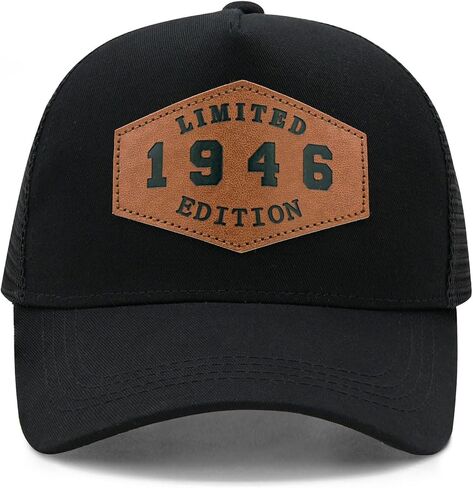 Vintage 1946-1996 Mesh Trucker Hat, 30-80th Birthday Gifts for Men Women, 30-80 Year Old Birthday Decorations Ideas in Kuwait