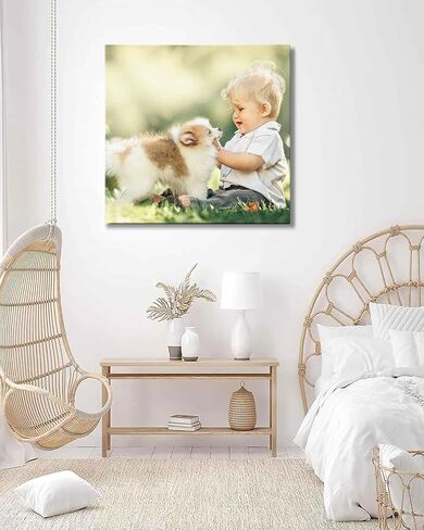 Custom Canvas Prints Personalized with Your Photos - Customized Wall Art 12x8 Inches, Canvas Prints with Your Photos for Bedroom, Living Room, Office Decor - Gift Idea for Family & Friends in Saudi Arabia