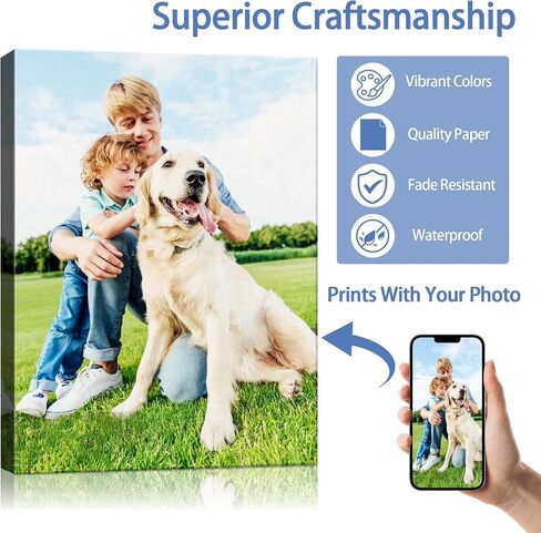 Custom Canvas Prints Personalized with Your Photos - Customized Wall Art 12x8 Inches, Canvas Prints with Your Photos for Bedroom, Living Room, Office Decor - Gift Idea for Family & Friends in Saudi Arabia