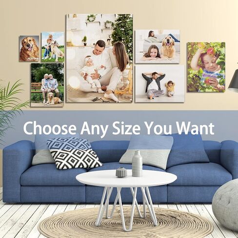 Custom Canvas Prints Personalized with Your Photos - Customized Wall Art 12x8 Inches, Canvas Prints with Your Photos for Bedroom, Living Room, Office Decor - Gift Idea for Family & Friends in Saudi Arabia