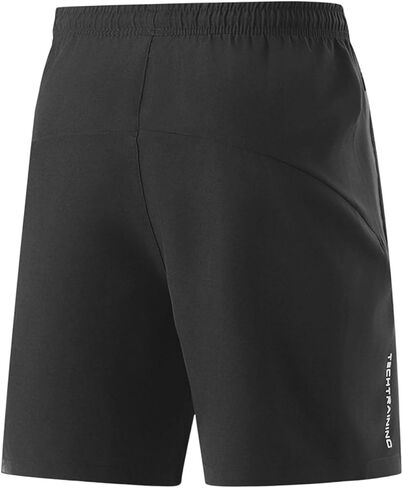 Gym Shorts for Men Quick Dry Elastic Waistband Drawstring Stretch Lightweight 5 Inch Shorts with Zipper Pockets in Saudi Arabia