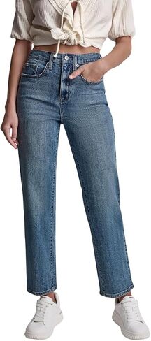 DKNY Womens High Rise Classic Straight Jean in Saudi Arabia