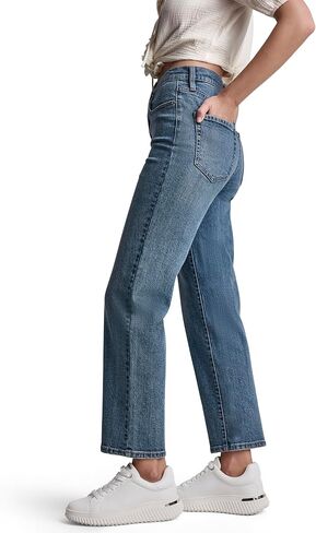 DKNY Womens High Rise Classic Straight Jean in Saudi Arabia