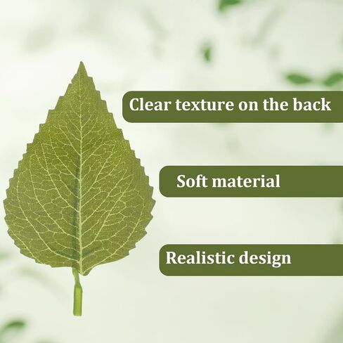 30 PCS Artificial Green Leaves for Decoration, 3.9 × 2.3 Inch Realistic Silk Fake Greenery Leaves for Crafts, Bulk Greenery Sunflower Leaves for Wedding Bouquets, Wreaths, Home Decor in Saudi Arabia