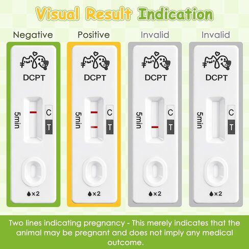 Dog & Cat Pregnancy Test Kit (2 Pack) – at-Home Pet Urine Screening Test for Dogs & Cats, Fast Visual Results, Non-Invasive & Easy to Use in Kuwait