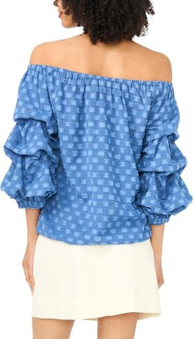 Vince Camuto Women's Bubble Sleeve Off the Shoulder Blouse in Kuwait