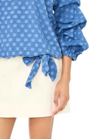 Vince Camuto Women's Bubble Sleeve Off the Shoulder Blouse in Kuwait