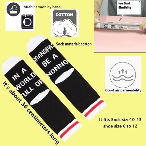 TSOTMO Nonno Socks Best Nonno Ever Gift Nonno Fathers Day Gift Nonno Pregnancy Announcement Gift Italian Grandpa Gift in Kuwait