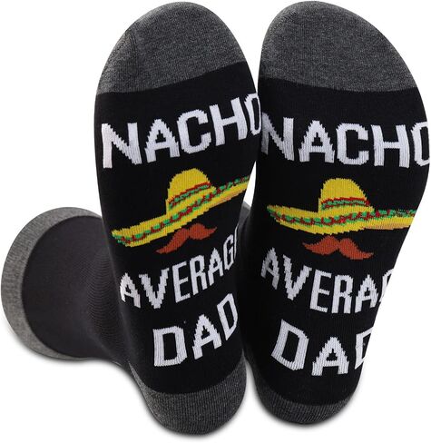 جوارب BDPWSS Daddy To Be Gift المضحكة الجديدة للأب للرجال من Nacho متوسط ​​Dad De Mayo Future Daddy Gift (جوارب Nacho Dad) in Kuwait