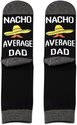 جوارب BDPWSS Daddy To Be Gift المضحكة الجديدة للأب للرجال من Nacho متوسط ​​Dad De Mayo Future Daddy Gift (جوارب Nacho Dad) in Kuwait