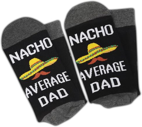 جوارب BDPWSS Daddy To Be Gift المضحكة الجديدة للأب للرجال من Nacho متوسط ​​Dad De Mayo Future Daddy Gift (جوارب Nacho Dad) in Kuwait
