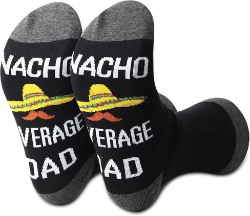 جوارب BDPWSS Daddy To Be Gift المضحكة الجديدة للأب للرجال من Nacho متوسط ​​Dad De Mayo Future Daddy Gift (جوارب Nacho Dad) in Kuwait