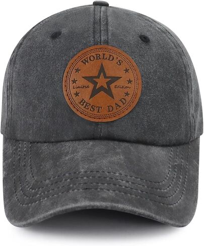 World’s Best Dad Hats for Men, Funny Adjustable Cotton Embroidered Baseball Cap in Saudi Arabia