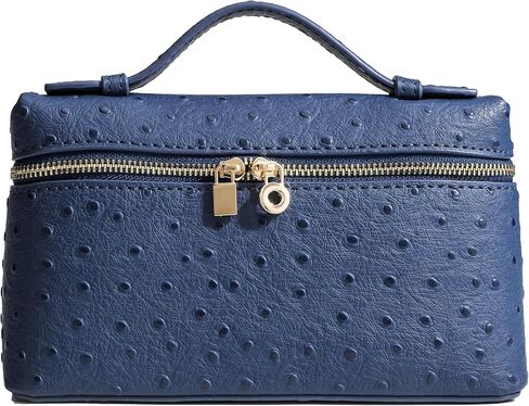 Crossbody Bag for Women Small Top Handle Handbag Ostrich Leather Shoulder Pouch Purse in Kuwait