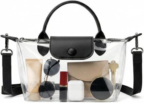 Clear Stadium Bag, Small Crossbody Clear Purse Handbags for Concerts Sports Events, Transparent Messenger Bag, No Smell in Kuwait