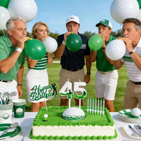 Golf Birthday Number Candles for Cake, Glitter Golf Birthday Cake Topper for Golf Themed Birthday Party Decoration, Candle for Golf Birthday Cake Decoration (Number 6) in Saudi Arabia