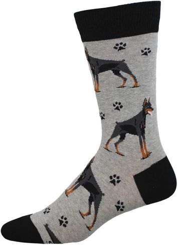 جوارب Doberman Crew للرجال من Socksmith، رمادي فاتح منقط in Kuwait