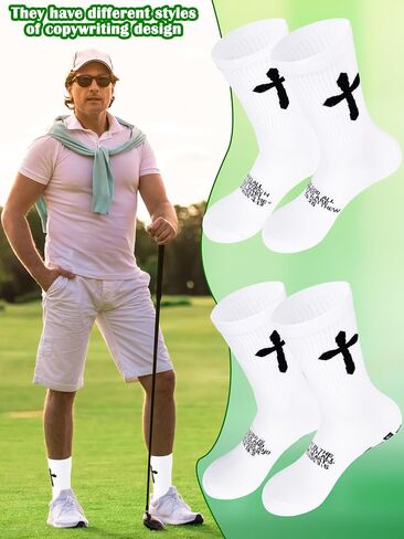 8 Pairs Cross Grip Socks Anti-Slip Christian Socks with Bible Verse and Rubber Dots Sports Sock for Christmas Gifts in Saudi Arabia