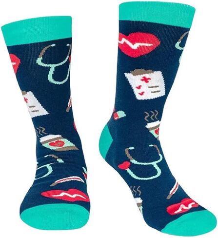 Unisex Doctor Nurse Hospital Theme Socks Funny Novelty Calf Socks Gifts Presents For Men Women in Kuwait