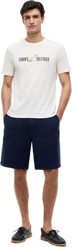 Tommy Hilfiger Men's Short Sleeve Cotton Crewneck Graphic T-Shirts in Regular Fit in Kuwait