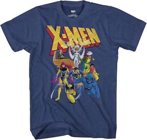 تي شيرت Marvel X-Men 90s Team Wolverine Storm Jean Gray Beast Professor X للبالغين in Kuwait