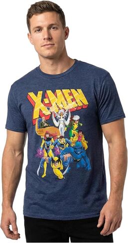 تي شيرت Marvel X-Men 90s Team Wolverine Storm Jean Gray Beast Professor X للبالغين in Kuwait