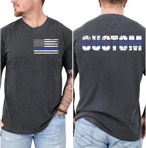 Custom Police Shirt, Police Officer Shirts with Last Name Multi in Kuwait