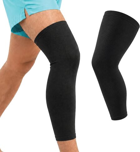 Doctor's Choice Full Leg Compression Sleeve-10-20 mmHg Graduated Support, Breathable Moisture-Wicking Fabric, Non-Binding Fit for Men & Women Ideal for Recovery, Daily Wear, Running & Active Lifestyle in Saudi Arabia